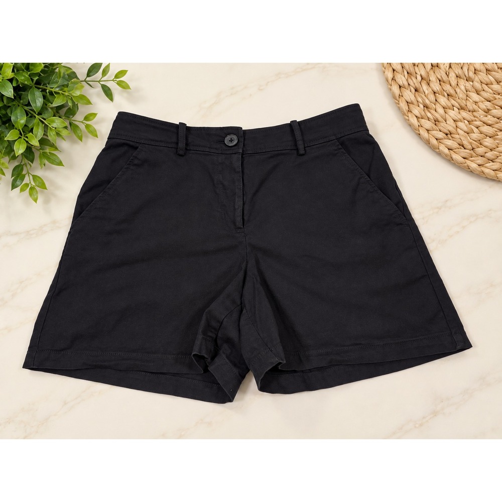 LOFT High‑Waist Denim Shorts – Size 2 – 12" Rise, 6" Inseam